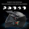 KUQIBAO Motorcycle Helmet Built-in Waterproof Bluetooth Earphone(Hard Microphone)