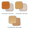 Summer Office Seat Cushion Chair Pad Double Thickened Cooling Mat Home Sofa Cushion, Size: 55x55cm(Carbonized Bamboo)