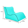 BB1803 Foldable Portable Inflatable Sofa Single Outdoor Inflatable Seat, Size: 70 x 60 x 55cm(Lake Green)