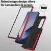 For Samsung Galaxy Z Fold5 AwQuer RFID Vertical Flip Card Bag Holder Leather Phone Case(Red)