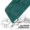 For Realme 13+ Global Little Tiger Embossed Leather Phone Case(Green)