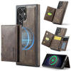 For Samsung Galaxy S23 Ultra 5G DG.MING MAGKING-K2 Series MagSafe RFID Card Bag Detachable Phone Case(Coffee)