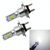 2 PCS H7 72W 1000LM 6000-6500K Super Bright White Light Car Fog LED Bulbs, DC 12-24V (White Light)