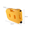Gasoline Fuel Tanks Plastic 2.6 Gallon 10 Litres Auto Shut Off Fuel Cans Oil Container Emergency Backup(Yellow)