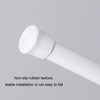 Baking Paint No Punch Curtain Telescopic Rod Hooks Support Bracket, Length: Transparent Hook 2pcs/set