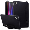 For Samsung Galaxy Tab A9+ TPU Leather Back Tablet Case with Wristband(Black)