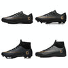 Outdoor High-top Non-slip Soccer Cleats Training Sneakers for Men, Size:43(2039-1 Black Broken Nail)