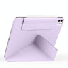 For iPad Pro 11 2022 / 2021 / 2020 Fixed Buckle Magnetic Deformation Leather Tablet Case(Purple)