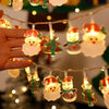 LED Christmas Lights String Christmas Tree Decoration Lamps Holiday Scene Decor, Length: 3m 20 Lights USB Constant Bright(Combination)