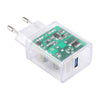 64-2 2A USB Transparent Charger, Specification: EU Plug