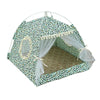 Washable Cat & Small Dog Tent, Leopard Green, M