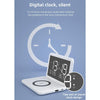 SY-118 15W Foldable Mirror Surface Perpetual Desk Calendar Clock Wireless Charger with Alarm Clock & Three-level Brightness Adjustable Function(Black)