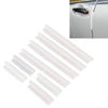 FR JG-031 8 PCS Rubber Car Side Door Edge Protection Guards Cover Trims Stickers(White)