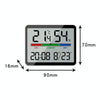 Magnetic LCD Digital Aalarm Clock Large Screen With Temperature Humidity Display(8280 Black)