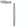 100pcs/set 304 Stainless Steel Strap Connecting Rod Strap Switch Lugs, Style: Double Drag (1.8x22mm)
