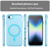 For iPhone SE 2022 / 2020 / 8 MagSafe Frosted Translucent TPU + PC Full Coverage Phone Case(Blue)