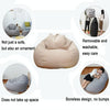 Lazy Sofa Bean Bag Chair Fabric Cover, Size: 90x110cm(Matcha Green)