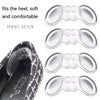 5 Pairs Soft And Abrasion-Resistant GEL Heel Stickers High-Heeled Laces Sticky Invisible Transparent Anti-Drop Heel Stickers(Thin Section-Transparent)
