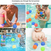 Summer Water Balloon Water Fight Kids Interactive Quick Fill Reusable Silicone Water Balloon(Blue Green)
