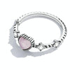 SCR805 S925 Sterling Silver Gentle Delicate Heart Ring(No.9)