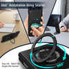 For Samsung Galaxy Z Flip3 360 Rotation Ring Holder MagSafe Shockproof PC Phone Case(Black)