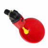Automatic Quail/Chicken Drinker Yellow Nipple Waterer (Red/Blue)
