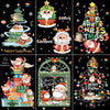 30x45cm Christmas Static Wall Stickers Glass Window Christmas Decoration Poster, Style: SDJ2315