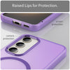 For Samsung Galaxy S23 5G MagSafe Frosted Translucent TPU + PC Full Coverage Phone Case(Dark Purple)