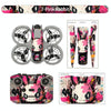 For DJI Neo Drone Body Remote Control Protective Sticker(Pink Rabbit)
