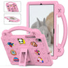 For Samsung Galaxy Tab A7 10.4 2020 T500/T505 Handle Kickstand Children EVA Shockproof Tablet Case(Pink)