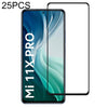 For Xiaomi Mi 11X Pro 25 PCS Full Glue Full Screen Tempered Glass Film