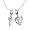 S925 Sterling Silver Heart Spoon With Diamond Oil Dripping Bracelet Accessories