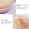 2 PCS Back Massage Bath Brush Nylon Brush Head Long Handle Bath Rubbing Brush(Purple)