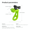 TELESIN Action Camera Mount Silicone Adjustable Mini Flexible Bracket For GoPro HERO / Insta360 / DJI Action Camera(Green)