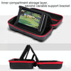 Portable EVA Storage Bag Protective Case Handbag with Holder Function for Nintendo Switch Console, Size: 26x12.5x7cm(Black Red)