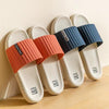Men and Women Slippers Bathroom Bath Flip Flops Indoor Soft Sole Sandals, Size: 44/45(Dark Blue)