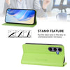 For Samsung Galaxy S24 FE 5G RC01 Dual-Folded Magnetic Suction RFID Leather Phone Case(Grass Green)