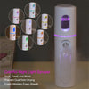 Facial Steamer Nano Steamer Handy  Face Moisture Sprayer Rechargeable Mini USB Charging Automatic Alcohol Sprayer(white)