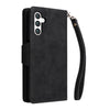 For Samsung Galaxy S25 5G Rivet Buckle 9 Cards Three Fold Leather Phone Case(Black)