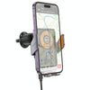hoco HW7 Transparent Discovery Edition Air Outlet Infrared Wireless Fast Charging Car Holder(Tarnish)