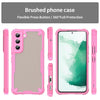 For Samsung Galaxy S22 5G Armor Glaze PC Hybrid TPU Phone Case(Pink)