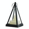 Cubic Triangle LED Electronic Candle Lights Pyramid Party Atmosphere Decoration Lamps(Black)