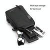 WEPOWER Men Chest Bag Casual Splashproof Backpacks(Black)