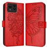 For Asus Zenfone 11 Ultra Embossed Butterfly Leather Phone Case(Red)