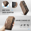 For Samsung Galaxy S25 Ultra 5G CaseMe 008 Detachable Multifunctional Leather Phone Case(Brown)