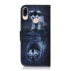 Wolf and Dog Pattern Coloured Drawing Horizontal Flip Leather Case for Asus Zenfone Max (M1) ZB555KL, with Holder & Card Slots & Wallet