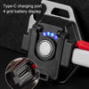 E-SMARTER W5131 Mini Keychain Strong Light Portable Flashlight, Specification: Black