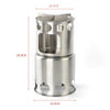 Outdoor Stainless Steel Windproof Stove Portable Camping Roast Stove Set, Specification:Stove Set+Wood Stove