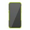 For Alcatel 3L (2020) Tire Texture Shockproof TPU + PC Protective Case with Holder(Green)