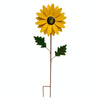 Outdoor Lawn Garden Landscape Arrangement Decorative Iron Flower Inserts(Yellow)